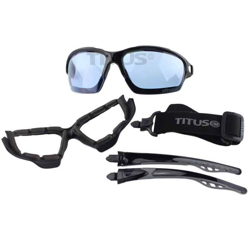 TITUS Motorcycle Riding Padded Sport Goggles (G11 - Sport Mirror) - Image 3